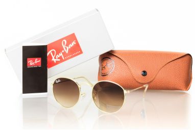 Солнцезащитные очки, Окуляри Ray Ban Round Metal 3447d-brown