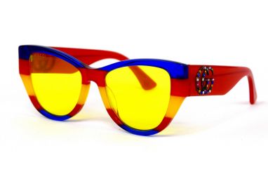 Солнцезащитные очки, Женские очки Gucci 3876-blue-red