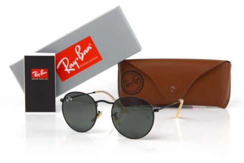 Ray Ban Round Metal 3447-black-b