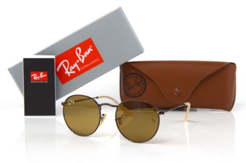 Ray Ban Round Metal 3447-brown-br