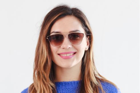 Женские очки 2024 года Dior-Techno-brown