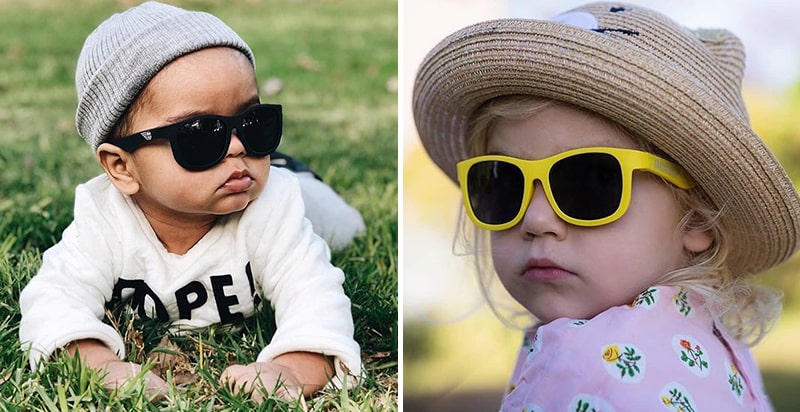 Солнцезащитные очки носят дети до года